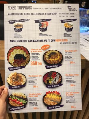 Menu at MAKAI - Siam Paragon  in Bangkok