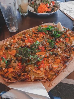 vegan tarte flambe at Hermann in Freiburg
