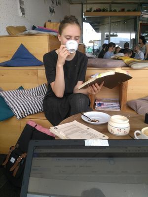 Cozy sitting area at Hermann in Freiburg