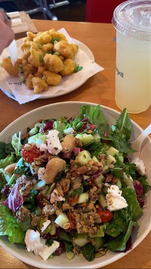 the salad was so good & filling! at Veggie Grill by Next Level - UCLA Ackerman Union in West Los Angeles