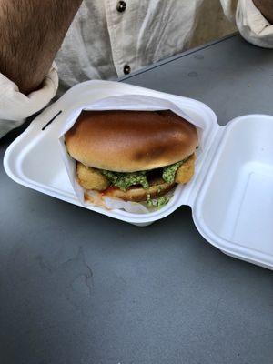 Chicken pesto sandwich was great  at Veggie Grill by Next Level - UCLA Ackerman Union in West Los Angeles