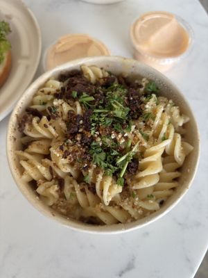 truffle mac and cheese   at Veggie Grill by Next Level - UCLA Ackerman Union in West Los Angeles
