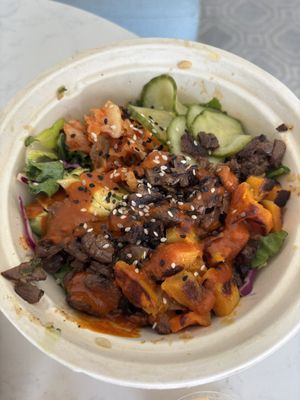 kimchi steak bowl   at Veggie Grill by Next Level - UCLA Ackerman Union in West Los Angeles