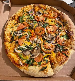 Nice thin crust pizza  at Domino's Pizza - AJ Ernststraat in Amsterdam