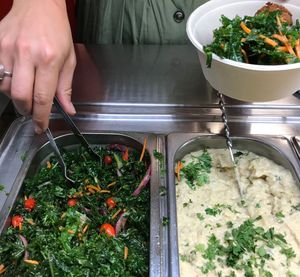 salad and baba. at Amsterdam Falafelshop - Adams Morgan in Washington