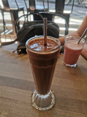 Superfood milkshake at Cafe Thrive in Bournemouth