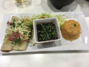 Vegan enchiladas  at Pepe's Cantina in Orlando