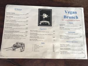 Vegan brunch  at Patron's Corner in San Diego
