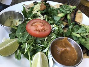 Portobello mushroom taco at Patron's Corner in San Diego