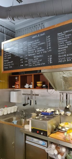 Choices at Hummus in Edinburgh