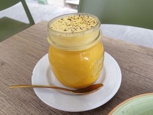 Golden milk at Rosalía in Florence