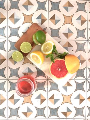 Pompelmo lemon juice  at Rosalía in Florence