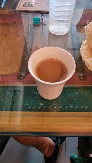 Vegan masala tea at Kokum Bistro in Jaipur