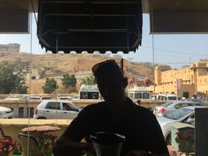 The view! So beautiful! at Kokum Bistro in Jaipur