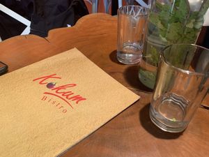 Mint infused water at Kokum Bistro in Jaipur