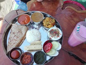 North India thali at Kokum Bistro in Jaipur