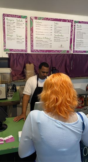 100 percent vegan menu.  at Vegan Friendly Foods in Baton Rouge