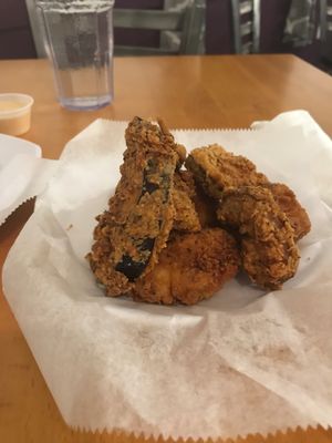 Fried veggies  at Vegan Friendly Foods in Baton Rouge