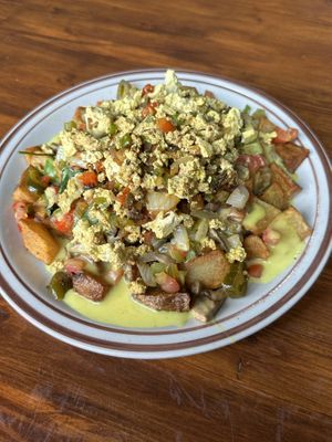 Ultimate veggie slinger  at Railroad Bill's Dining Car in Des Moines