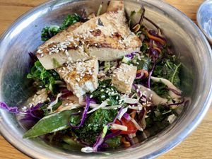 Japanese bowl. Too oily and salty. Will ask for steamed veggies next time. I even ordered w/out the sauce    at Green Sage Cafe - Broadway in Asheville