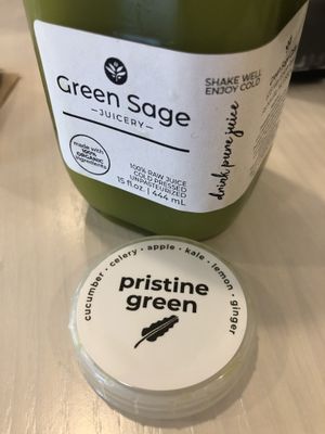 They also have a cooler of fresh juices that are super tasty at Green Sage Cafe - Broadway in Asheville