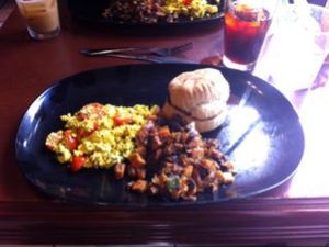sunrise platter made vegan  at Green Sage Cafe - Broadway in Asheville