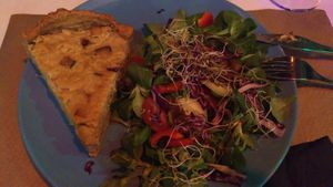 Quiche at Cafe Madrigal in Valencia