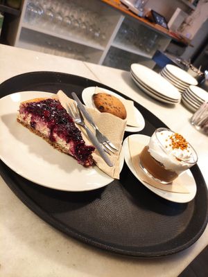 Some of the sweet options at Cafe Madrigal in Valencia