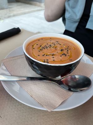 Gazpacho  at Cafe Madrigal in Valencia