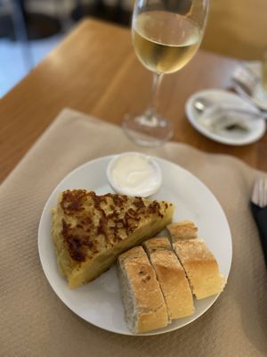 Tortilla de patatas  at Cafe Madrigal in Valencia