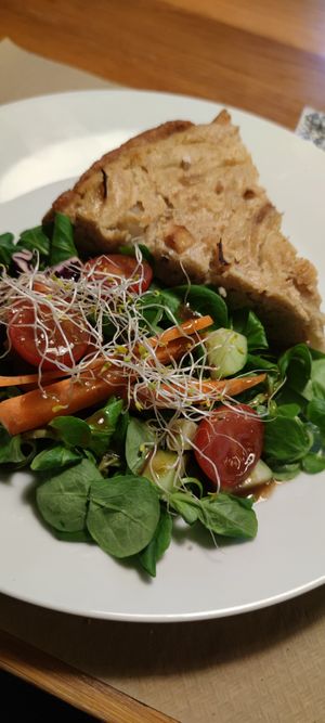 Quiche at Cafe Madrigal in Valencia