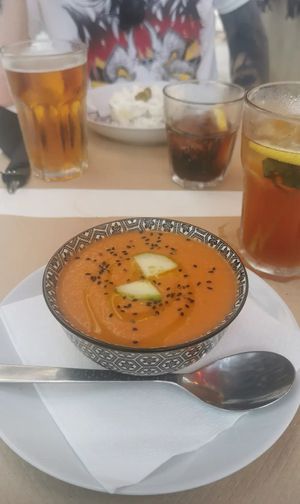 Gazpacho at Cafe Madrigal in Valencia