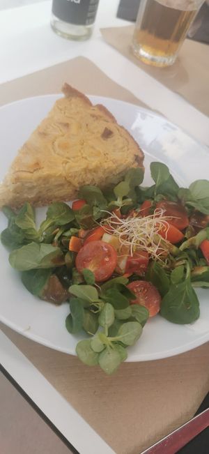 Quiche at Cafe Madrigal in Valencia