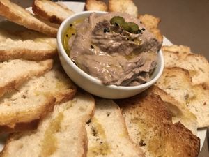 Faux gras  at Cafe Madrigal in Valencia