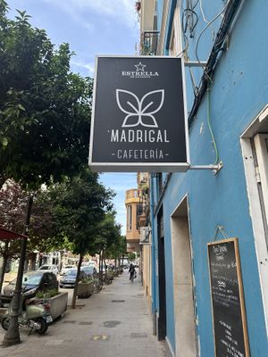 From the outside  at Cafe Madrigal in Valencia