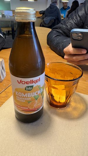 Kombucha  at Cafe Madrigal in Valencia