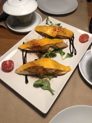 Bruschetta  at Cafe Madrigal in Valencia