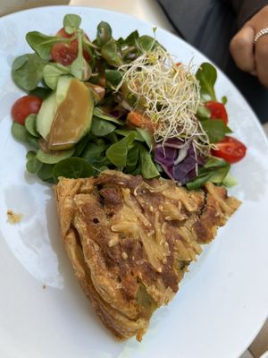 Quiche was amazing!  at Cafe Madrigal in Valencia