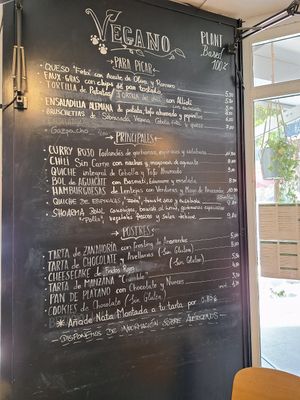 Menú at Cafe Madrigal in Valencia