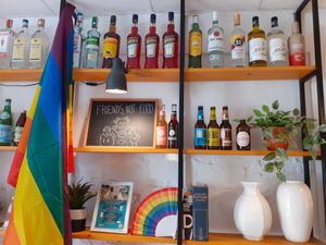 Animals are our friends, they are not food 🐄🐖🐓 at Cafe Madrigal in Valencia