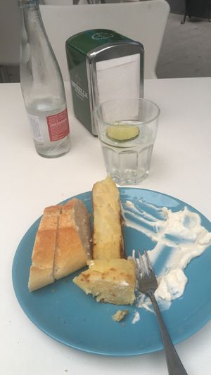 Spanish tortilla!!!  at Cafe Madrigal in Valencia