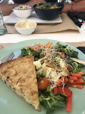 Quiche de Cebolla - delicious am going to try when I get home at Cafe Madrigal in Valencia