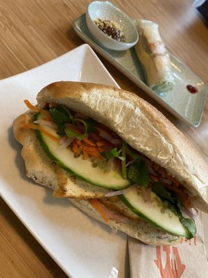 Bahn mi & spring roll  at Banh Mi in Vienna
