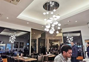 Interior lights at Mumbai Local - Rayner's Lane in North West London