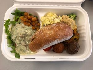 Tasty take out  at Cafe Kombucha in Elgin