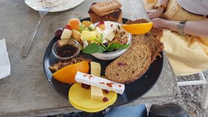 Dutch breakfast (vegan)  at Jorden ar bla som en apelsin in Uppsala