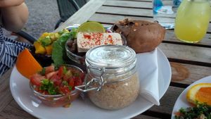 peruvian breakfast at Jorden ar bla som en apelsin in Uppsala