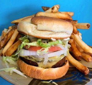 Classic Vegan Cheeseburger  at Hang Space in Richmond