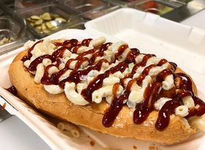 Occasional special - The Picnic Basket. Crispy bbq tofu smothered in backyard Mac Salad!  at Hang Space in Richmond