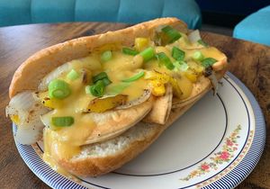 Occasional specials - Cheesy Pierogi Sub  at Hang Space in Richmond